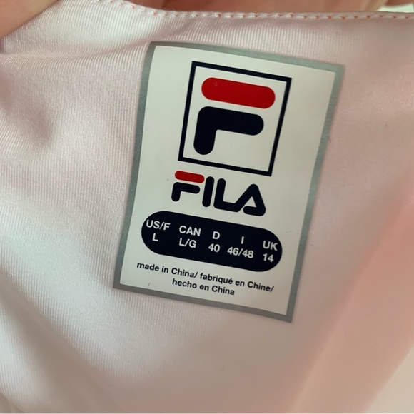 NWT FILA White Strappy Racerback Athletic Tank Top, size L - Picture 5 of 12